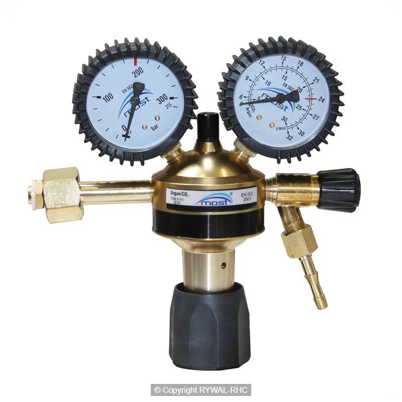 DEBITÓMETRO AR/CO2 MOST BLACK 0-32 L/min