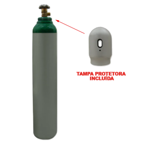 GARRAFA GÁS 99,9% ARGON 8L 300BAR (CHEIA)