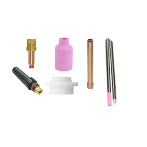 KIT ACESSÓRIOS GAS LENS 2,4 17/18/26 C/ TUNGSTÉNIO 87,5mm