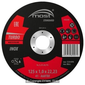 DISCO CORTE STANDARD INOX TURBO